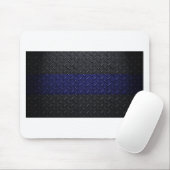 Polizei verdünnt Blue Line-Diamant-Platte Mousepad (Mit Mouse)