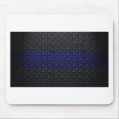 Polizei verdünnt Blue Line-Diamant-Platte Mousepad (Vorne)