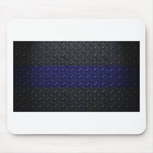 Polizei verdünnt Blue Line-Diamant-Platte Mousepad (Vorne)