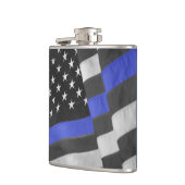 Polizei Vinyl Wrapped Flask Flachmann (Links)