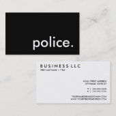 Polizei. Visitenkarte (Vorne/Hinten)