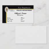 Polizei-Visitenkarte Visitenkarte (Vorne/Hinten)