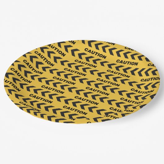 Polizei - Vorsicht Pappteller (Schrägansicht)