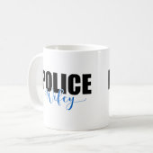 Polizei Wifey Kaffeetasse (Vorderseite Links)