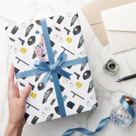 Polizei-Wrap-Papier, Geschenkpapier für die Strafv (Schenken)