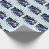 Polizei-Wrapper Geschenkpapier (Ecke)