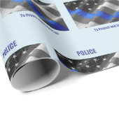 Polizei-Wrapper Geschenkpapier (Rolleneckpunkt)