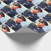 Polizei-Wrapper Geschenkpapier (Ecke)