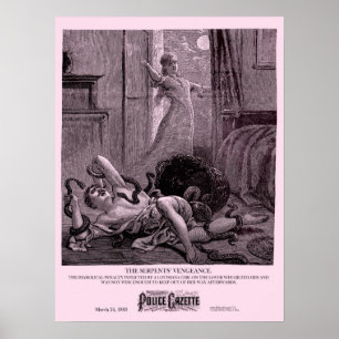 Polizei-Zeitungsplakat Rache Poster