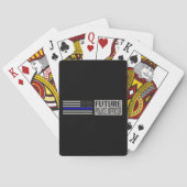 Polizei - zukünftiger Polizeibeamte Spielkarten (Rückseite)