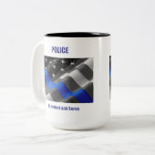 Polizei Zweifarbige Tasse (Vorderseite Links)
