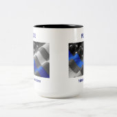 Polizei Zweifarbige Tasse (Mittel)