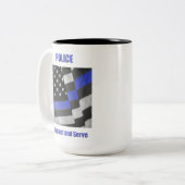 Polizei Zweifarbige Tasse (Vorderseite Links)