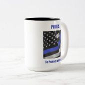 Polizei Zweifarbige Tasse (VorderseiteRechts)