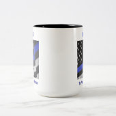 Polizei Zweifarbige Tasse (Mittel)