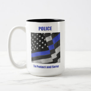 Polizei Zweifarbige Tasse