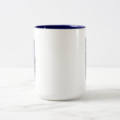 Polizei Zweifarbige Tasse (Mittel)