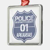 Polizeiabteilung Arkansas Schild 01 Ornament Aus Metall (Links)
