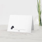 Polizeiabteilung Durchsetzung des Logo-Gesetzes Dankeskarte (Rückseite)