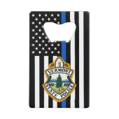 Polizeiabteilung Durchsetzung des Logo-Gesetzes Geldbeutel Flaschenöffner (Vorderseite)