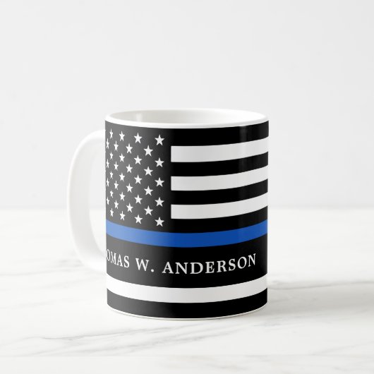 Polizeiabteilung Durchsetzung des Logo-Gesetzes Kaffeetasse (Vorderseite Links)