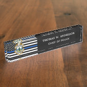 Polizeiabteilung Durchsetzung des Logo-Gesetzes Namensplakette (Seite)