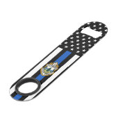 Polizeiabteilung Durchsetzung des Logo-Gesetzes Speed Flaschenöffner (Vorderseite Schrägansicht)