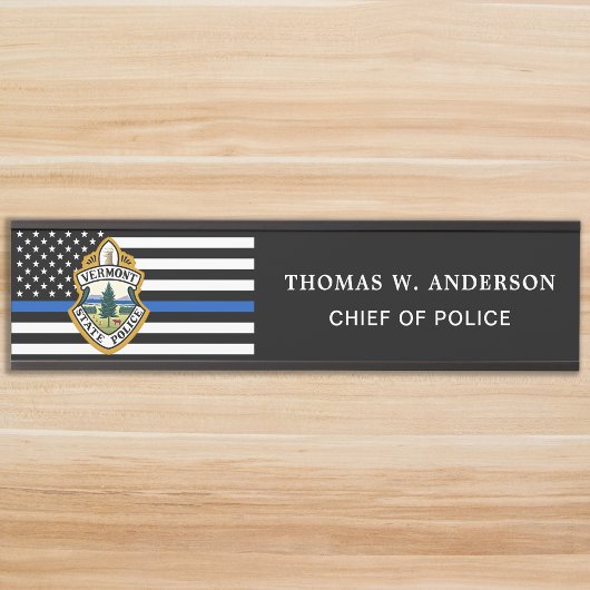 Polizeiabteilung Durchsetzung des Logo-Gesetzes Türschild