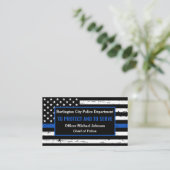 Polizeiabteilung für die Strafverfolgung in Thin B Visitenkarte (Stehend Vorderseite)