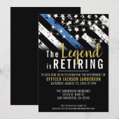 Polizeiabteilung für Strafverfolgung Party für das Einladung (Vorne/Hinten)