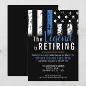 Polizeiabteilung für Strafverfolgung Party für das Einladung (Vorne/Hinten)