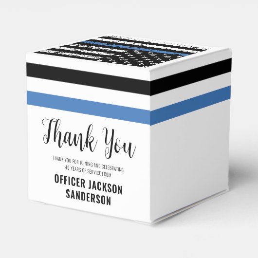 Polizeiabteilung für Strafverfolgung Party für das Geschenkschachtel (Rückseite)