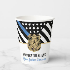 Polizeiabteilung für Strafverfolgung Party für das Pappbecher