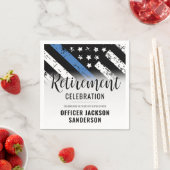 Polizeiabteilung für Strafverfolgung Party für das Serviette (Beispiel)