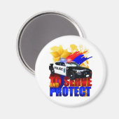 Polizeiabteilung Magnet Locker (Vorderseite/Rückseite)