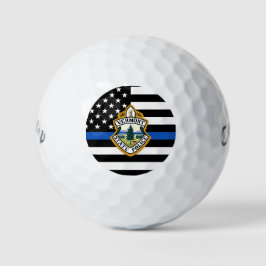 Polizeiabteilung Maßgeschneiderte Logo Rechtsdurch Golfball