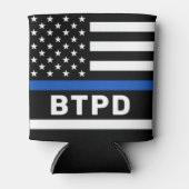 Polizeiabteilung Personalisiert dünne blaue Linie Dosenkühler (Vorderseite)