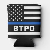Polizeiabteilung Personalisiert dünne blaue Linie Dosenkühler (Rückseite)