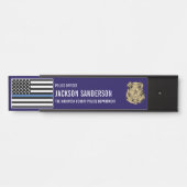 Polizeiabteilung Polizeibeamter Türschild (Vorderseite )
