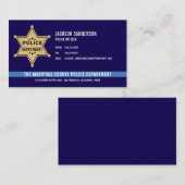 Polizeiabteilung Polizeidienst Sheriff-Abzeichen Visitenkarte (Vorne/Hinten)