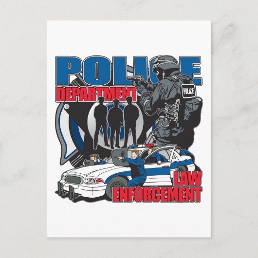 Polizeiabteilung Postkarte (Vorderseite)
