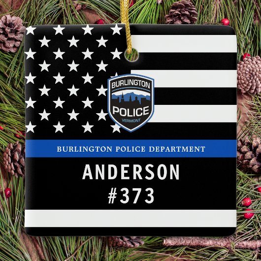 Polizeiabteilung Rechtsdurchsetzung bei Blue Custo Keramikornament