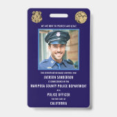 Polizeiabteilung Rechtsdurchsetzung Mitarbeiter-ID Ausweis (Vorderseite)