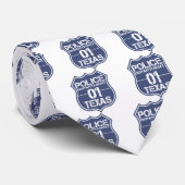 Polizeiabteilung Texas - Schild 01 Krawatte (Gerollt)