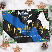 Polizeiabteilung Thin Blue Line Flag Weihnachten