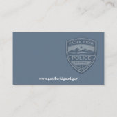 Polizeiabteilung Visitenkarte (Rückseite)