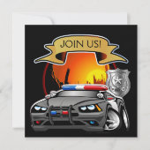 Polizeiabteilung Weihnachten Einladung (Vorderseite)