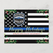 Polizeiabteilung Weihnachten Thin Blue Line (Vorderseite)