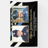 Polizeiakademie Abschluss Foto für Strafverfolgung Banner (Vertikal)