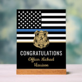 Polizeiakademie Abschluss Referent Rechtsdurchsetz Acrylschild (Neutral)